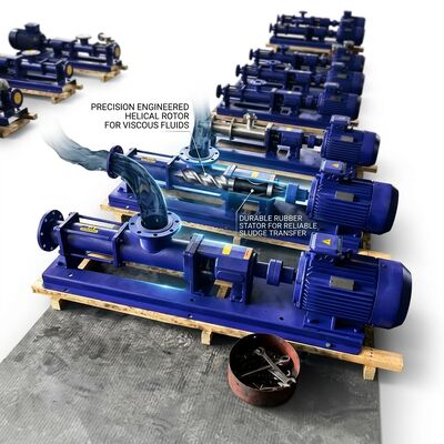 お買い得 G50-1 Heavy Duty Single Screw Pump Paper Pulp Mining Slurry Transfer 22kW Cast Iron online