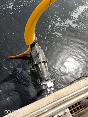 バナナのインペラーQDTの浸水許容のミキサー ポンプ減力剤が付いている低速流れのプロペラ